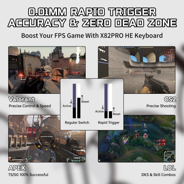 ATTACK SHARK X82 Pro HE Magnetic Switch (Comic) Claviers ATTACK SHARK, Ultra Pc Gamer Maroc