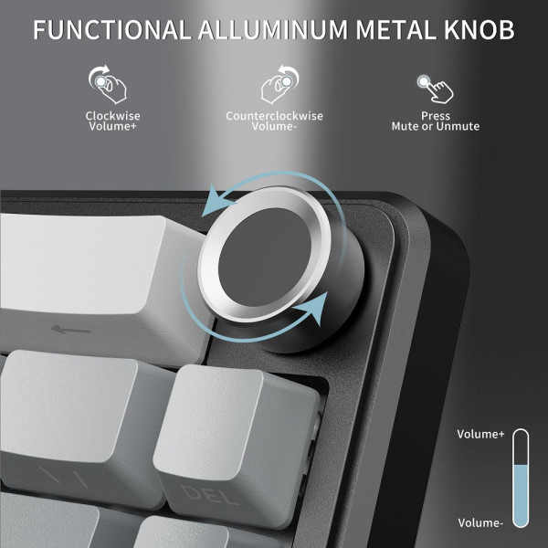 ATTACK SHARK X66 Blueberry Switch (Moonlit Night) Claviers ATTACK SHARK, Ultra Pc Gamer Maroc