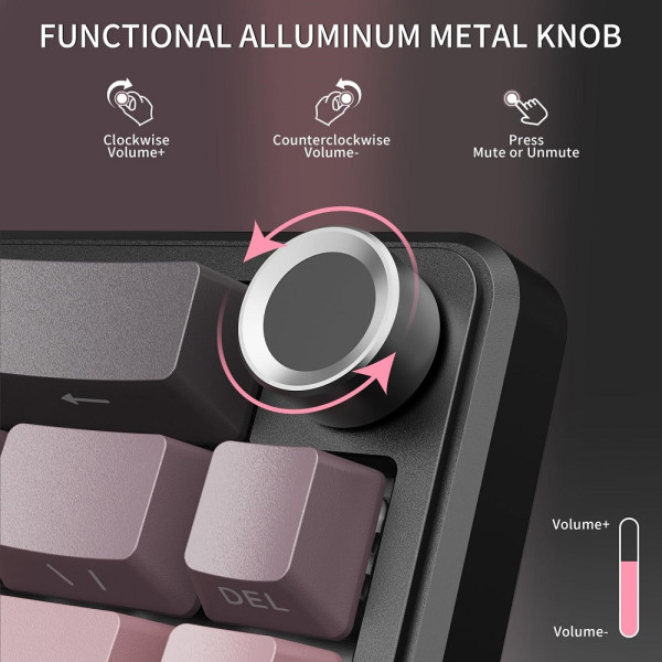 ATTACK SHARK X66 Blueberry Switch (Blackberry) Claviers ATTACK SHARK, Ultra Pc Gamer Maroc