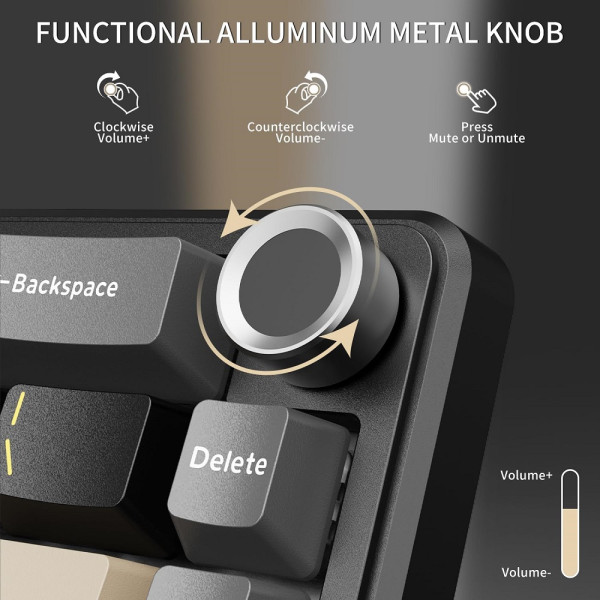 ATTACK SHARK X66 Blueberry Switch (Star Black) Claviers ATTACK SHARK, Ultra Pc Gamer Maroc