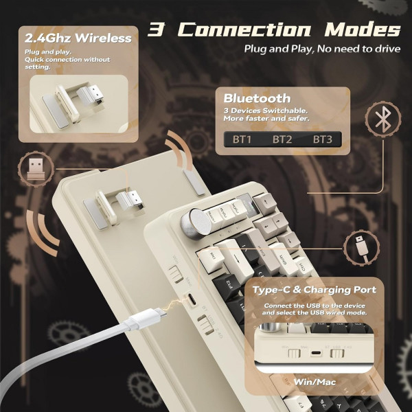 ATTACK SHARK X85 PRO Strawberry Switch (Cheese White) Claviers ATTACK SHARK, Ultra Pc Gamer Maroc