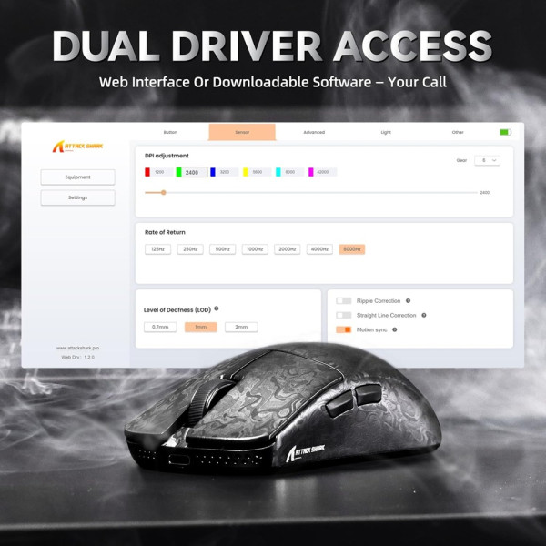 ATTACK SHARK R11 ULTRA (Weave Black) Souris ATTACK SHARK, Ultra Pc Gamer Maroc