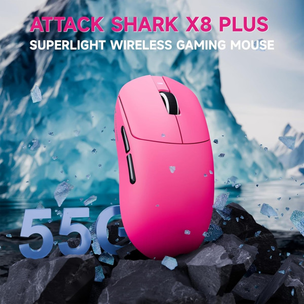 ATTACK SHARK X8PLUS (Berry Red) Souris ATTACK SHARK, Ultra Pc Gamer Maroc