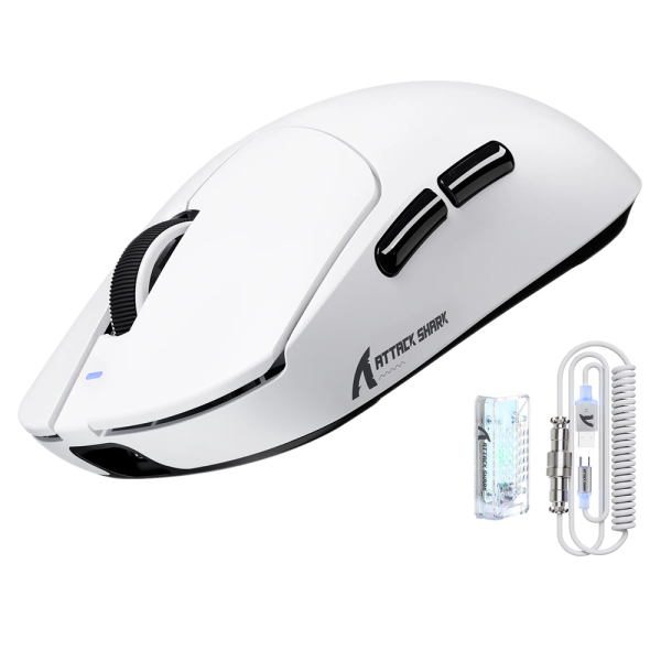 ATTACK SHARK X8ULTRA (White) Souris ATTACK SHARK, Ultra Pc Gamer Maroc