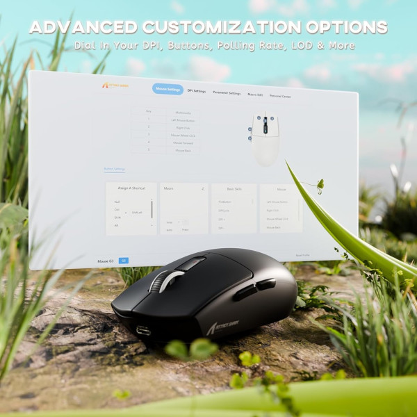 ATTACK SHARK G3 (Black) Souris ATTACK SHARK, Ultra Pc Gamer Maroc