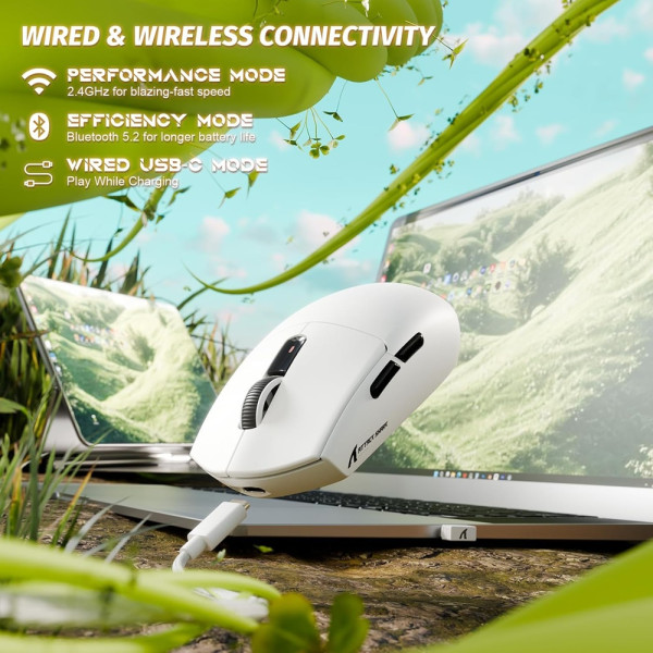 ATTACK SHARK G3 (White) Souris ATTACK SHARK, Ultra Pc Gamer Maroc