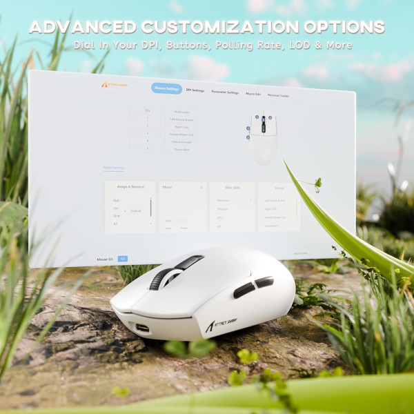 ATTACK SHARK G3 (White) Souris ATTACK SHARK, Ultra Pc Gamer Maroc