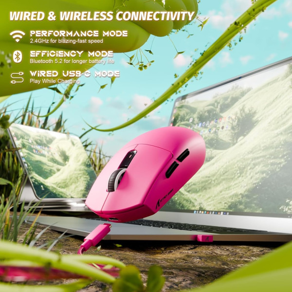 ATTACK SHARK G3 PRO (Berry Red) Souris ATTACK SHARK, Ultra Pc Gamer Maroc