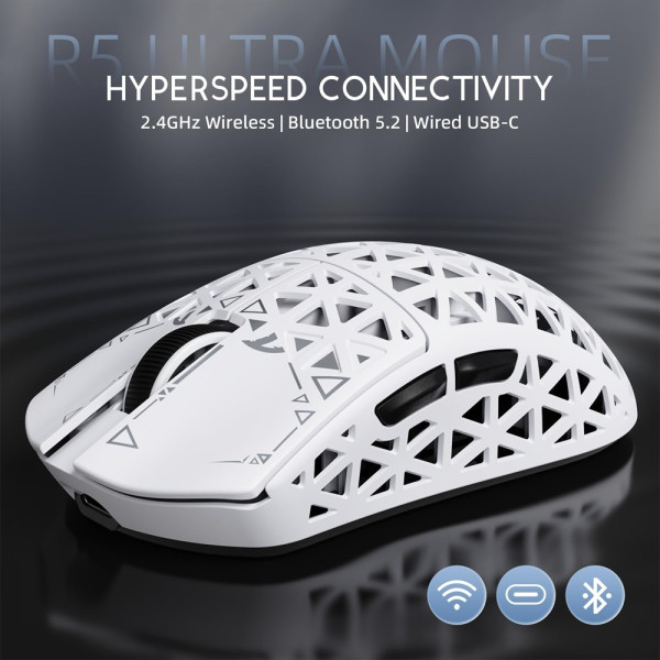 ATTACK SHARK R5 Ultra (White) Souris ATTACK SHARK, Ultra Pc Gamer Maroc
