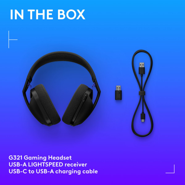 Logitech G321 Lightspeed Noir Casques Logitech, Ultra Pc Gamer Maroc