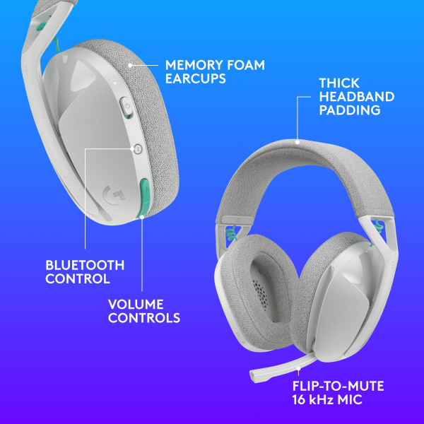 Logitech G321 Lightspeed Blanc Casques Logitech, Ultra Pc Gamer Maroc