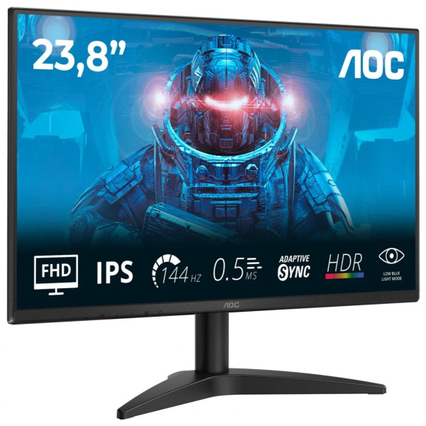 AOC 24B36X 23.8" IPS 144Hz 0.5ms Moniteurs Gamer AOC, Ultra Pc Gamer Maroc