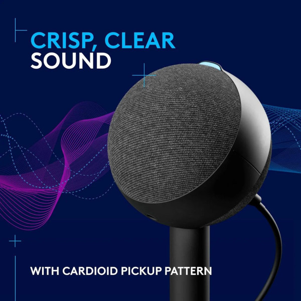 Logitech G Yeti Orb Noir Microphones Logitech, Ultra Pc Gamer Maroc