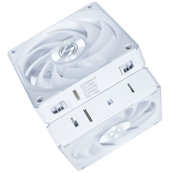 Lian Li UNI Fan CL Wireless Reverse 120 White (Triple Pack) Ventilateurs boîtier Lian Li, Ultra Pc Gamer Maroc