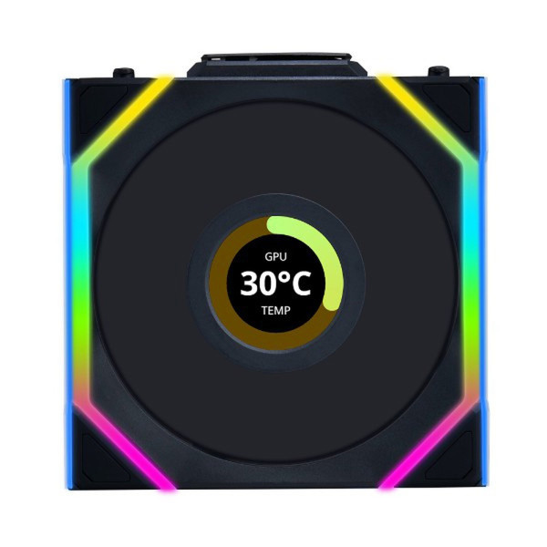 Lian Li UNI Fan SL Wireless LCD 120 Black Ventilateurs boîtier Lian Li, Ultra Pc Gamer Maroc