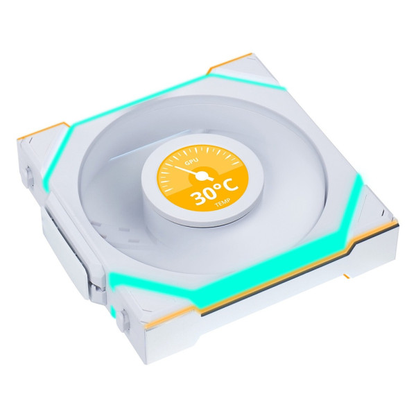 Lian Li UNI Fan SL Wireless LCD Reverse 120 White (Triple Pack) Ventilateurs boîtier Lian Li, Ultra Pc Gamer Maroc