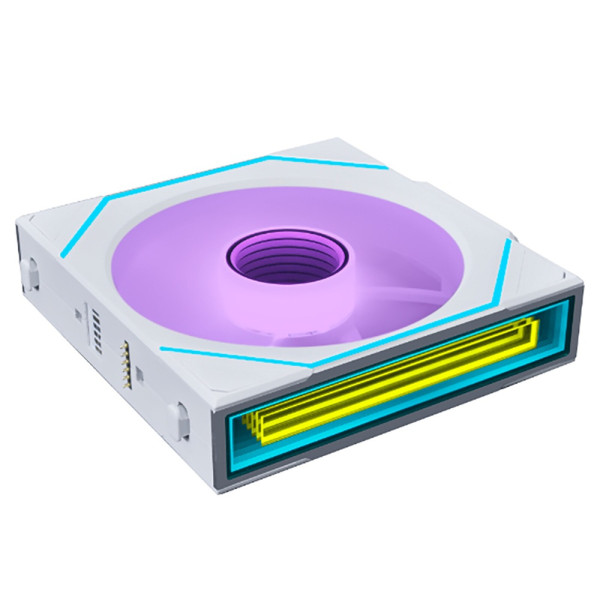 Lian Li UNI Fan SL-Infinity Wireless 120 White Ventilateurs boîtier Lian Li, Ultra Pc Gamer Maroc