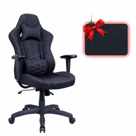 Cooler Master Caliber E1 Black + MP750 RGB Medium Chaise gamer Cooler Master, Ultra Pc Gamer Maroc