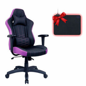 Cooler Master Caliber E1 Purple + MP750 RGB Medium Chaise gamer Cooler Master, Ultra Pc Gamer Maroc