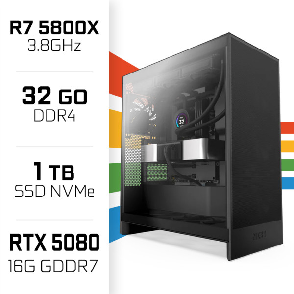 PC Gamer UltraPC Ryzen 7 5800X/1TB SSD/32GB/RTX5080 AMD Ryzen 7 UltraPC, Ultra Pc Gamer Maroc