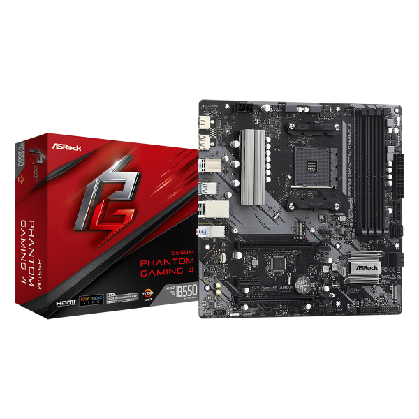 ASRock B550M Phantom Gaming 4 Cartes mères ASRock, Ultra Pc Gamer Maroc