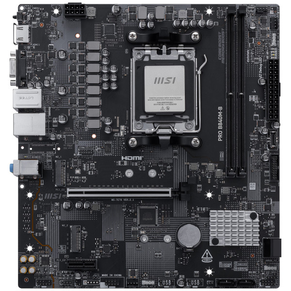 MSI PRO B840M-B Socket AM5 MSI, Ultra Pc Gamer Maroc