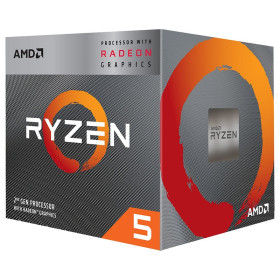 AMD Ryzen 5 3400G Wraith Spire Edition (3.7 GHz / 4.2 GHz) BOX Socket AM4 AMD, Ultra Pc Gamer Maroc