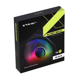 XTRMLAB XLF120 Mirror (Black) Ventilateurs boîtier XTRMLAB, Ultra Pc Gamer Maroc