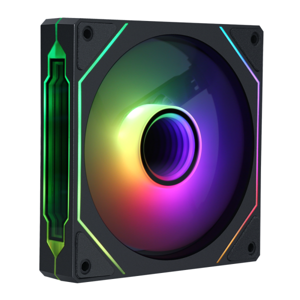 XTRMLAB XLF120 Mirror (Black) Ventilateurs boîtier XTRMLAB, Ultra Pc Gamer Maroc