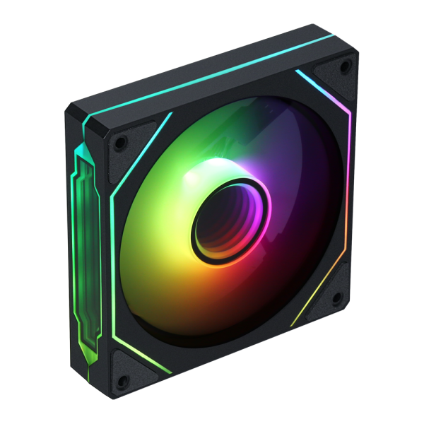 XTRMLAB XLF120 Mirror Triple Pack + Hub (Black) Ventilateurs boîtier XTRMLAB, Ultra Pc Gamer Maroc