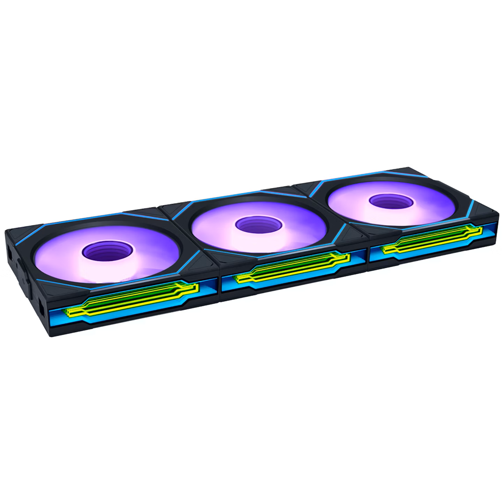 LIAN LI Uni Fan Sl-Infinity Wireless Reverse 120 mm Case Fan (Black, 3-Pack)