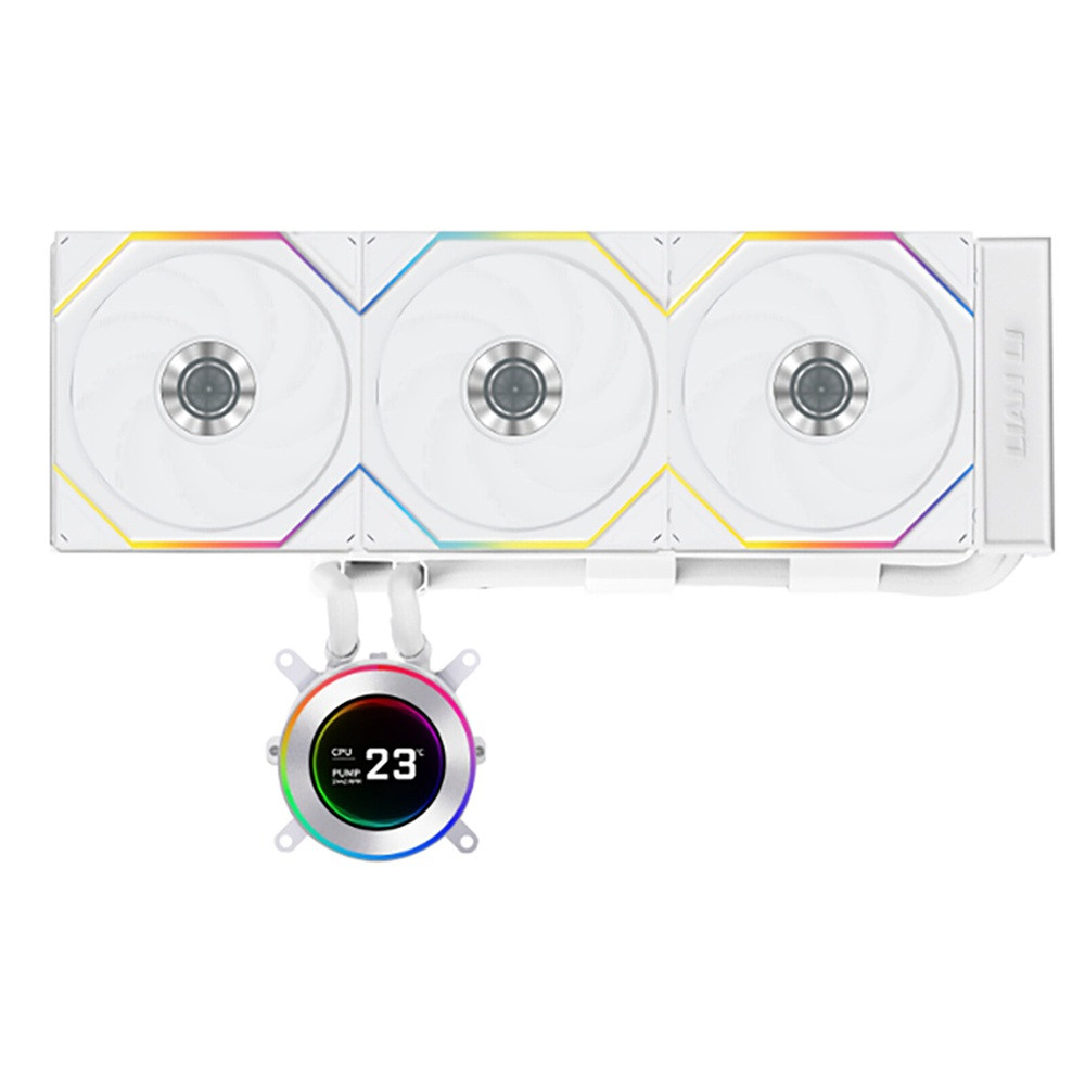 LIAN LI HydroShift II LCD-C 360TL (White) AIO Liquid Cooler (White)