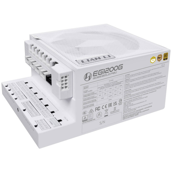 Lian Li Edge 1200 80PLUS GOLD 1200W (White) - With Hub Plus de 900 W Lian Li, Ultra Pc Gamer Maroc