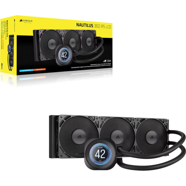 Corsair Nautilus 360 RS LCD (Noir) Kits Watercooling Corsair, Ultra Pc Gamer Maroc