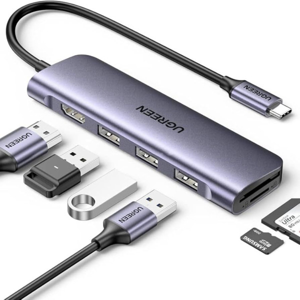 Ugreen Station d'accueil USB-C 6 en 1 4K Connectique UGREEN, Ultra Pc Gamer Maroc