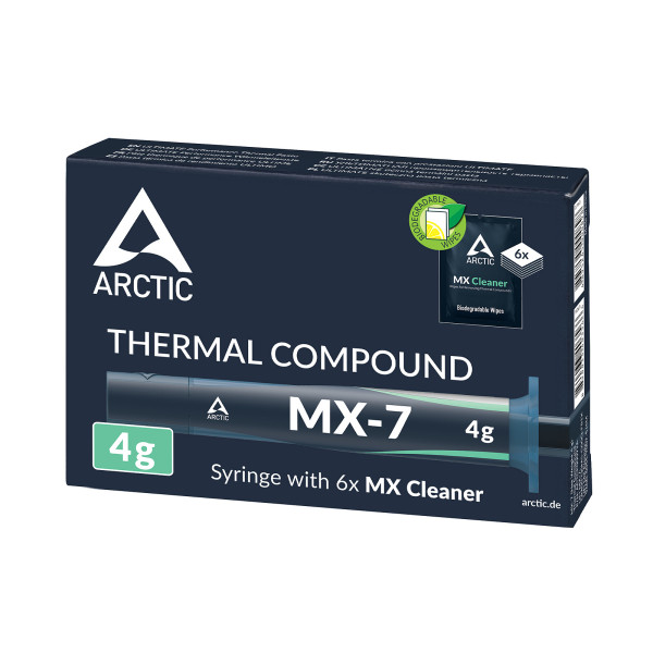 Arctic MX-7 (4 grammes) + MX Cleaner x6 Pâte thermique PC Arctic, Ultra Pc Gamer Maroc