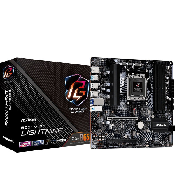 ASRock B650M PG Lightning Socket AM5 ASRock, Ultra Pc Gamer Maroc