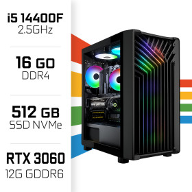 PC Gamer UltraPC Intel Core i5 14400F/512GB SSD/16GB/RTX3060 12GB Intel Core i5 UltraPC, Ultra Pc Gamer Maroc