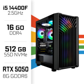 PC Gamer UltraPC Intel Core i5 14400F/512GB SSD/16GB/RTX5050 Intel Core i5 UltraPC, Ultra Pc Gamer Maroc