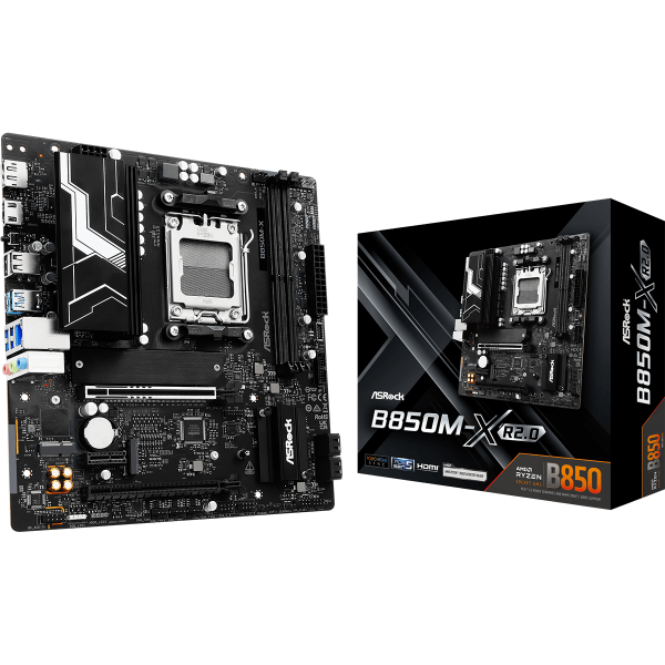 ASRock B850M-X R2.0 Socket AM5 ASRock, Ultra Pc Gamer Maroc