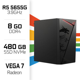 PC Gamer UltraPC Ryzen 5 5655G/480GB SSD/8GB/Radeon Vega7 AMD Ryzen 5 UltraPC, Ultra Pc Gamer Maroc