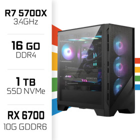 PC Gamer UltraPC Ryzen 7 5700X/16GB/1TB SSD/RX6700 AMD Ryzen 7 UltraPC, Ultra Pc Gamer Maroc