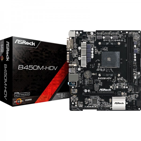 ASRock B450M-HDV Cartes mères ASRock, Ultra Pc Gamer Maroc