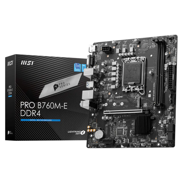 MSI PRO B760M-E DDR4 Socket 1700 MSI, Ultra Pc Gamer Maroc