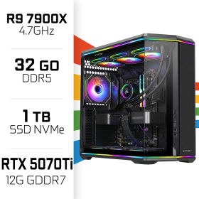 PC Gamer UltraPC Ryzen 9 7900X/1TB SSD/32GB DDR5/RTX5070Ti AMD Ryzen 9 UltraPC, Ultra Pc Gamer Maroc