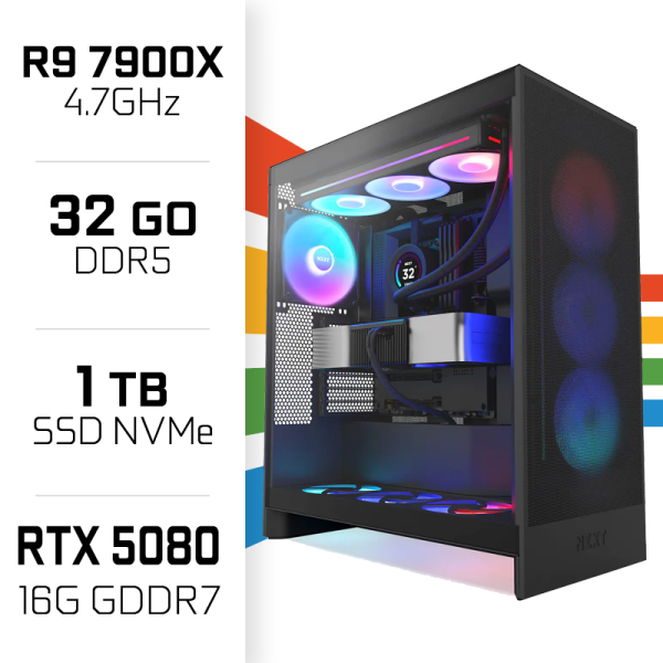 PC Gamer UltraPC Ryzen 9 7900X/1TB SSD/32GB DDR5/RTX5080 AMD Ryzen 9 UltraPC, Ultra Pc Gamer Maroc