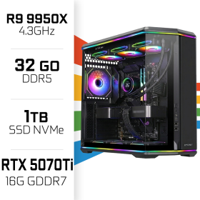 PC Gamer Ultrapc Ryzen 9 9950X/1TB SSD/32GB DDR5/RTX5070Ti AMD Ryzen 9 UltraPC, Ultra Pc Gamer Maroc