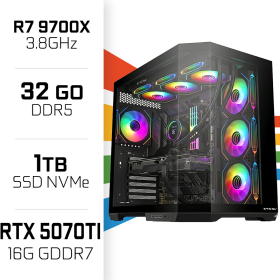 PC Gamer UltraPC Ryzen 7 9700X/32GB DDR5/1TB SSD/RTX5070 TI AMD Ryzen 7 UltraPC, Ultra Pc Gamer Maroc