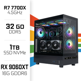 PC Gamer UltraPC Ryzen 7 7700X/1TB SSD/32GB DDR5/RX9060XT 16G AMD Ryzen 7 UltraPC, Ultra Pc Gamer Maroc