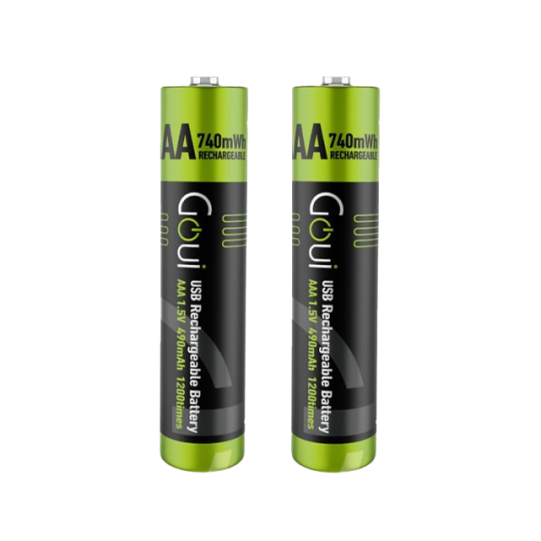 Goui Rechargeable AAA Battery (2Pcs) Noir Power bank Goui, Ultra Pc Gamer Maroc